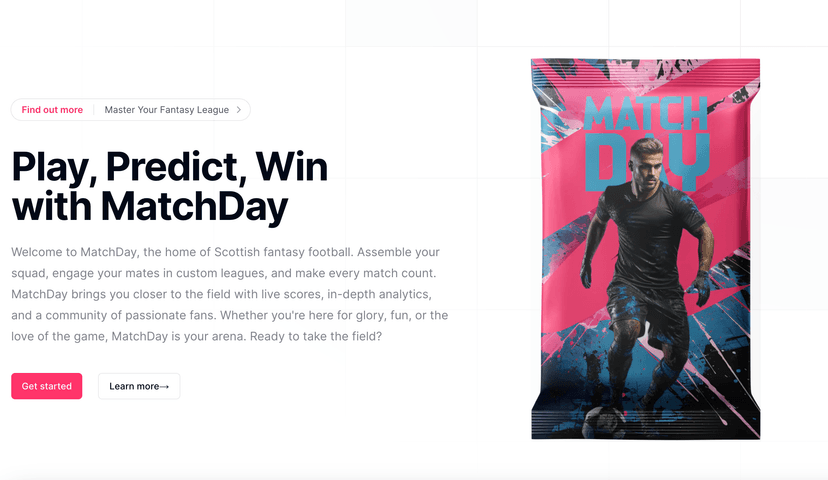 MatchDay mobile app design
