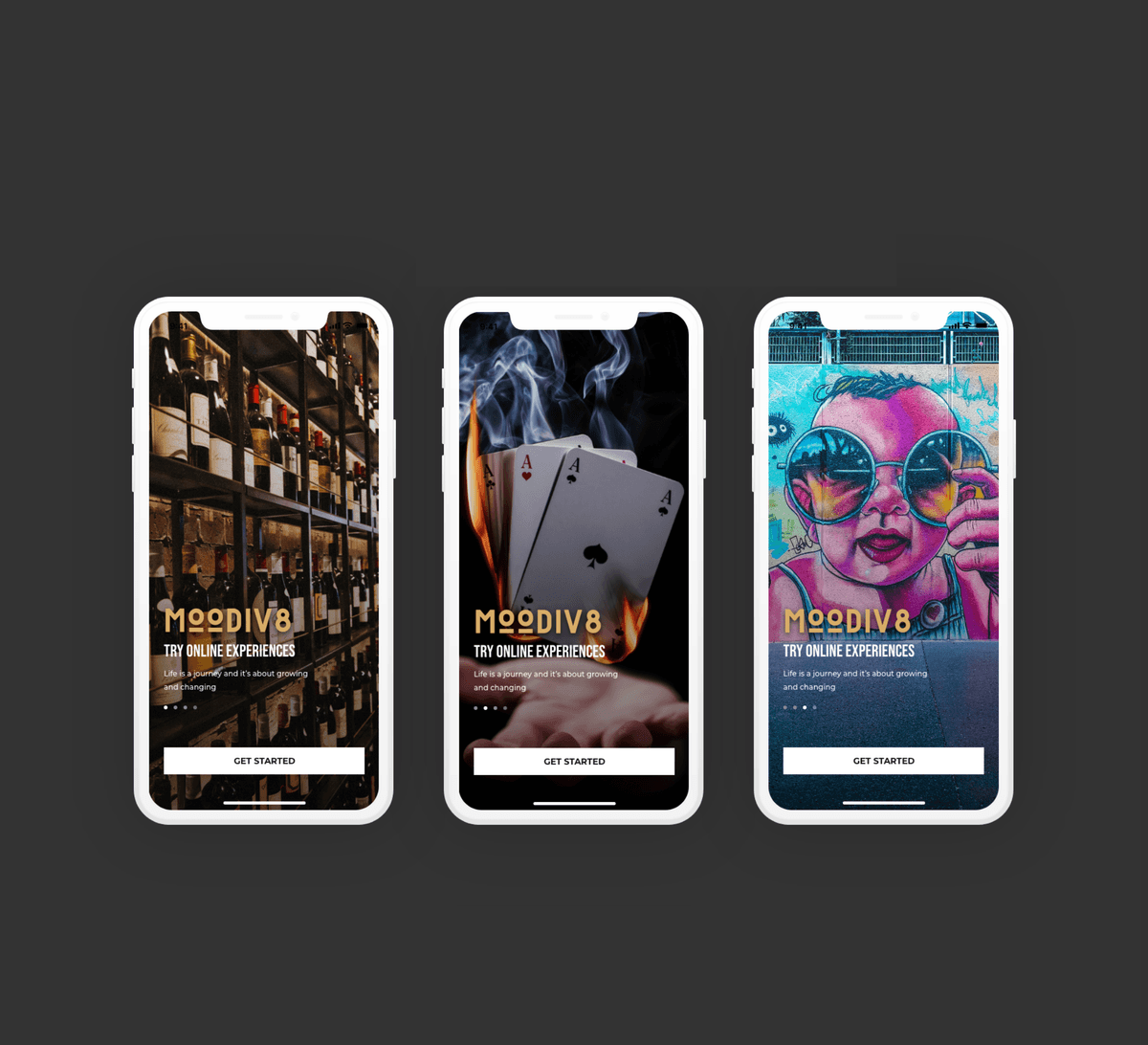 Moodiv8 Mobile App Design
